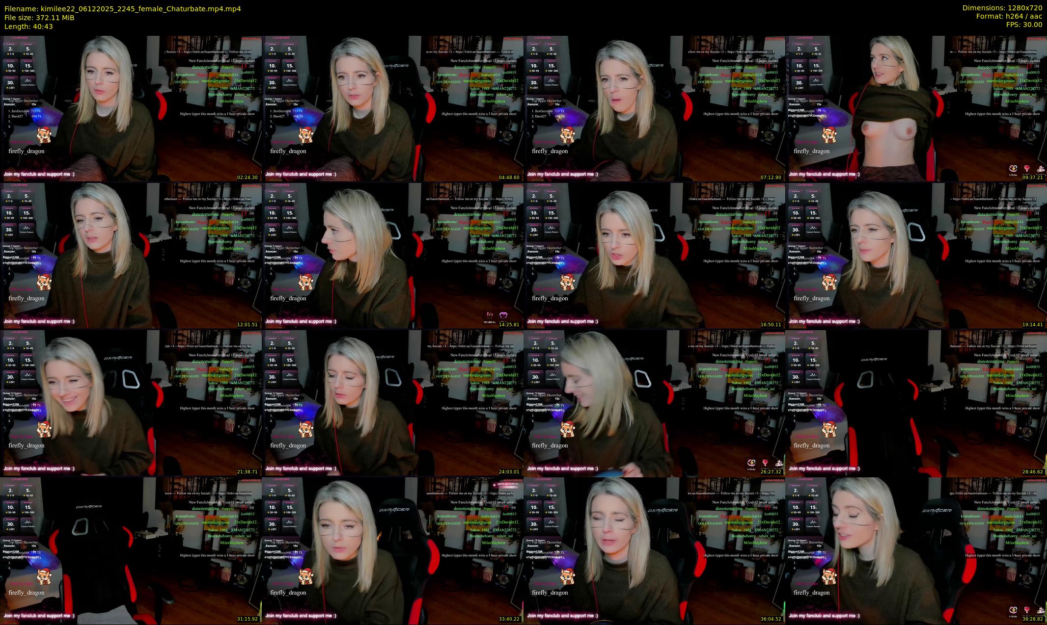 kimilee22 — 41 minute Chaturbate female cam show recording, 720p, Dec 6, 2025