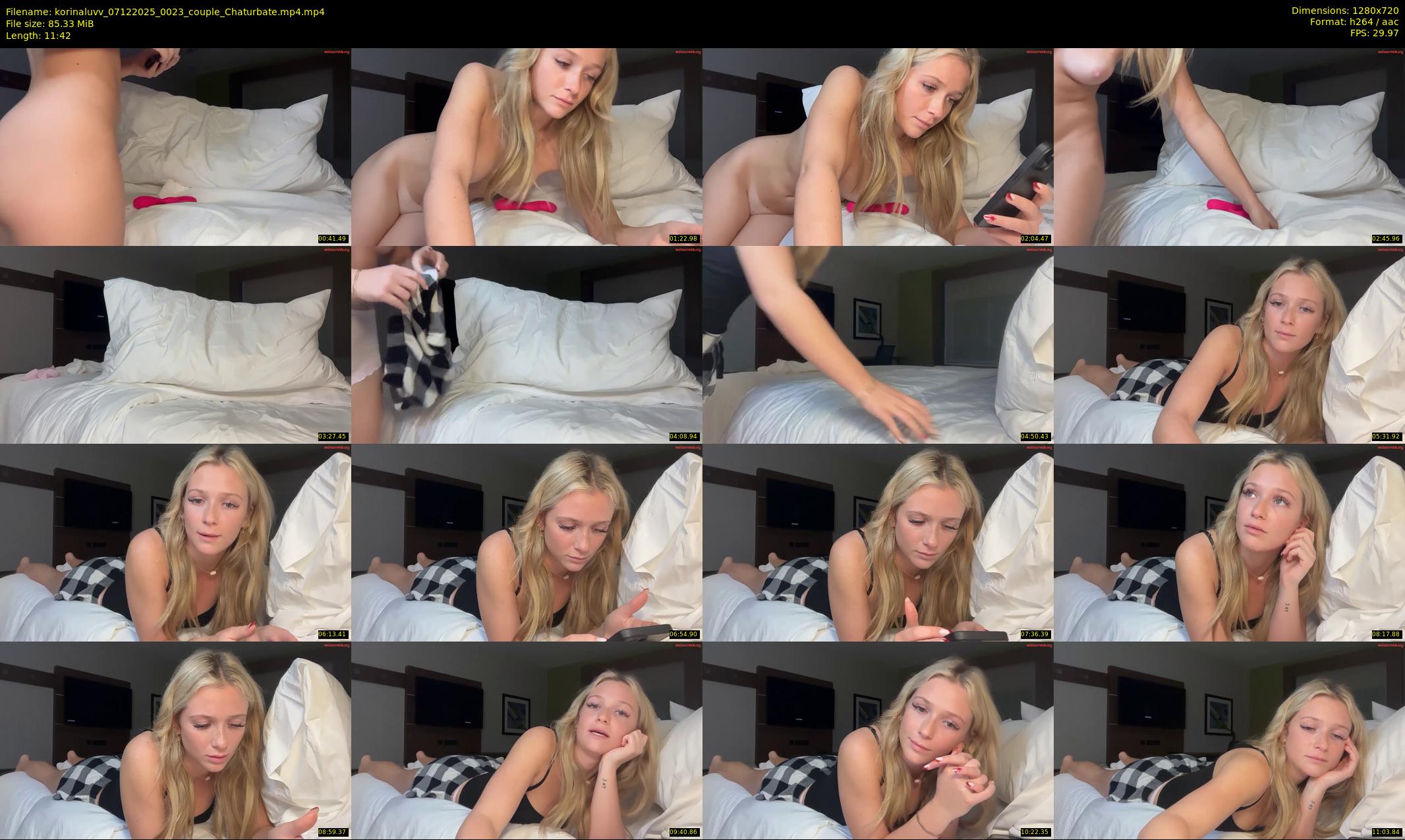 korinaluvv — 12 minute Chaturbate female cam show recording, 720p, Dec 7, 2025