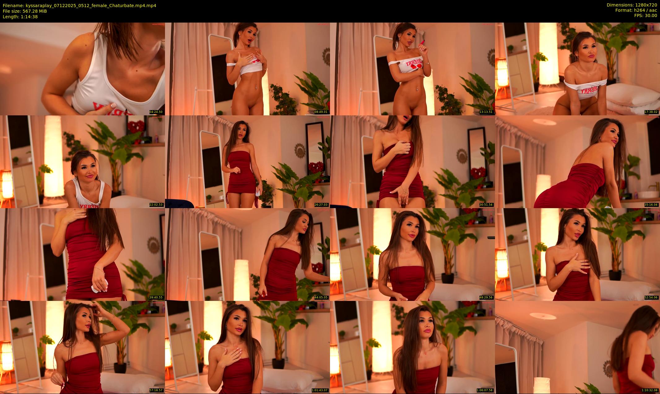 kyssaraplay — 75 minute Chaturbate female cam show recording, 720p, Dec 7, 2025
