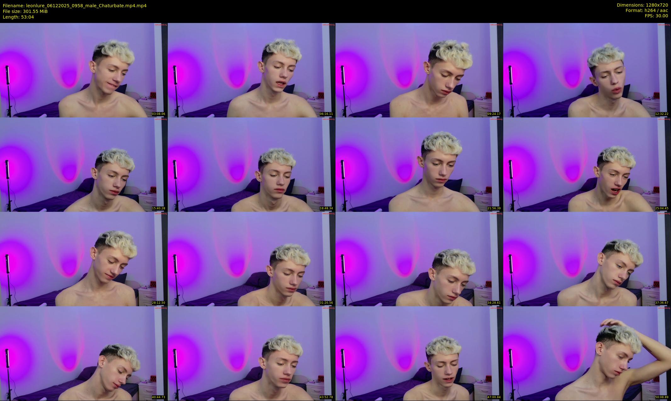 leonlure — 54 minute Chaturbate male cam show recording, 720p, Dec 6, 2025