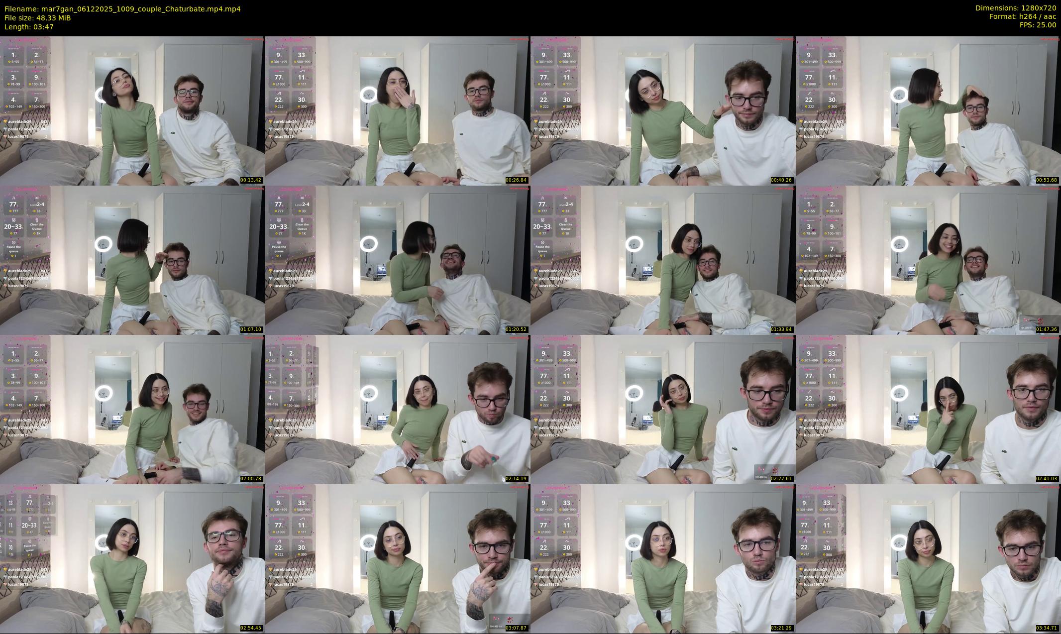mar7gan — 4 minute Chaturbate couple cam show recording, 720p, Dec 6, 2025