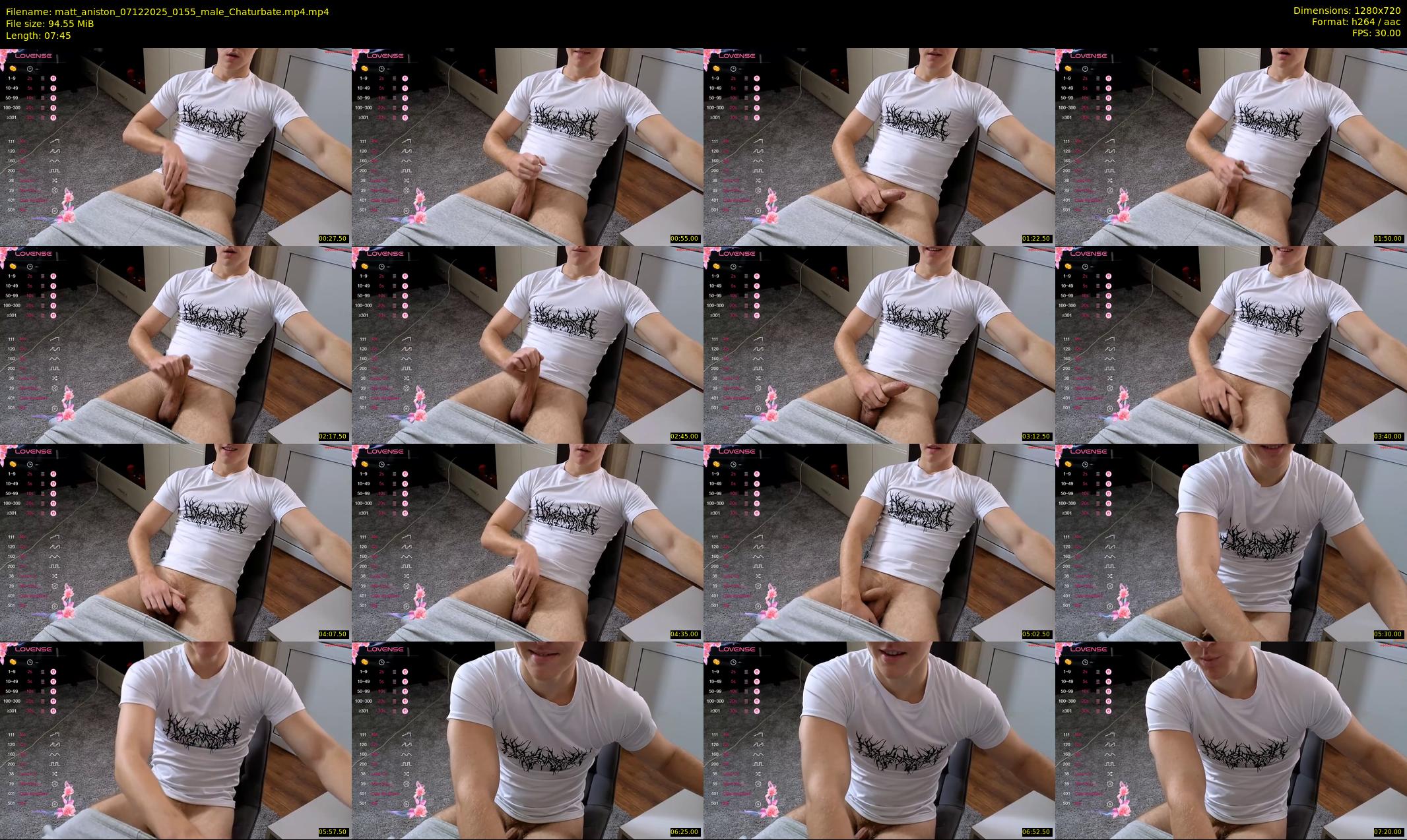 matt_aniston — 8 minute Chaturbate male cam show recording, 720p, Dec 7, 2025