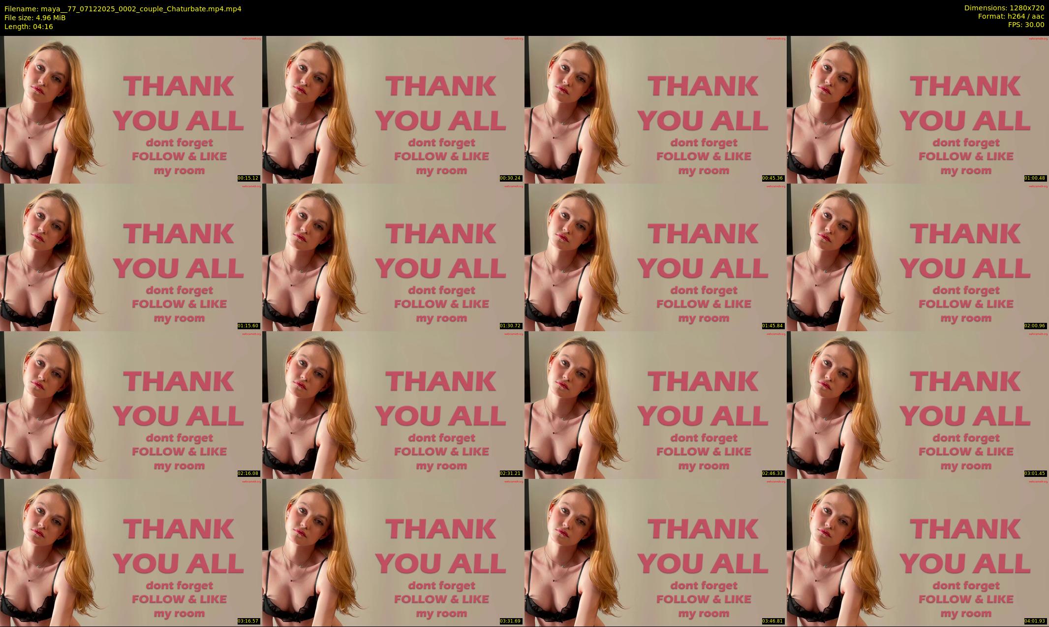 maya__77 — 5 minute Chaturbate female cam show recording, 720p, Dec 7, 2025