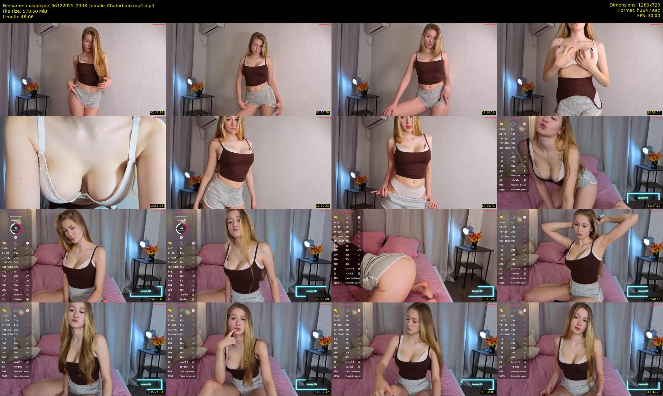 maybaybe — 47 minute Chaturbate female cam show recording, 720p, Dec 6, 2025