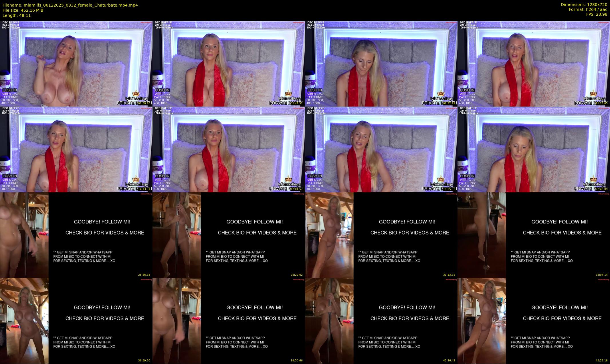miamilfs — 49 minute Chaturbate female cam show recording, 720p, Dec 6, 2025