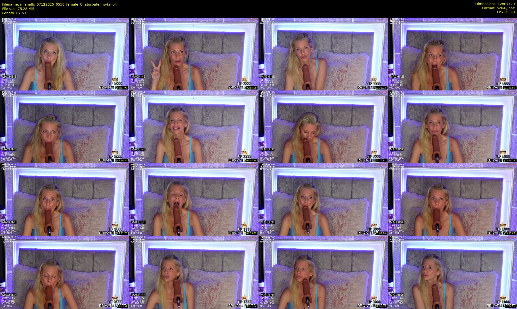 miamilfs — 8 minute Chaturbate female cam show recording, 720p, Dec 7, 2025
