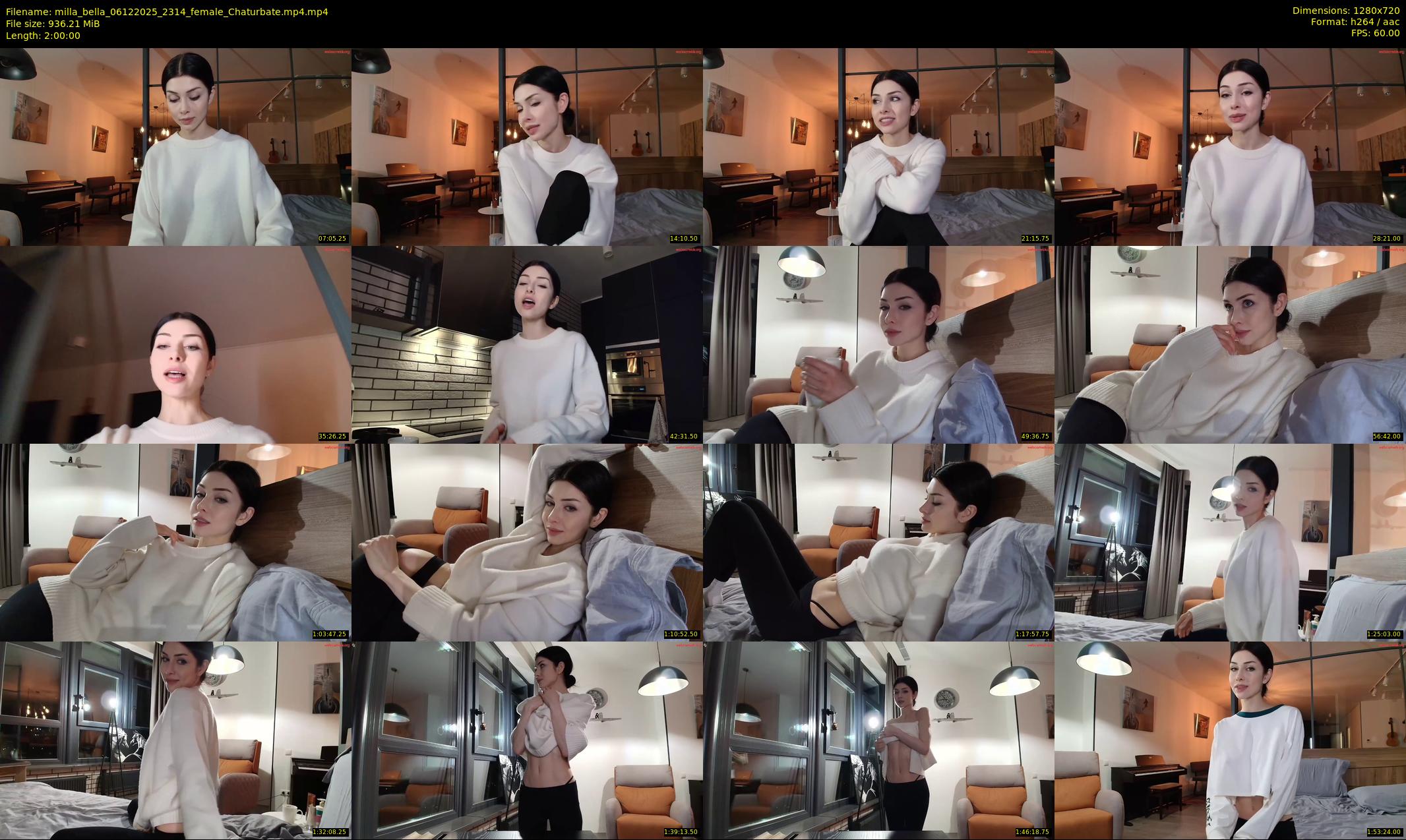 milla_bella — 120 minute Chaturbate female cam show recording, 720p, Dec 6, 2025