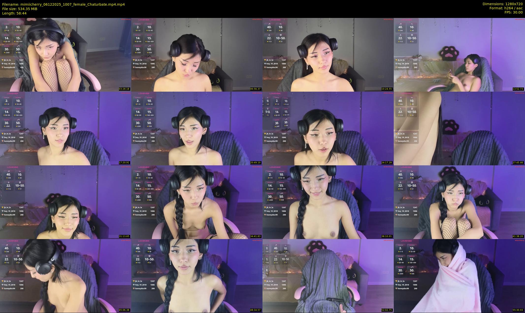 mimiicherry — 59 minute Chaturbate female cam show recording, 720p, Dec 6, 2025