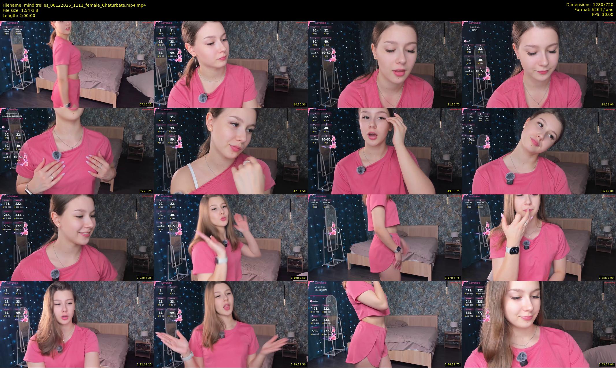 minditrelles — 120 minute Chaturbate female cam show recording, 720p, Dec 6, 2025