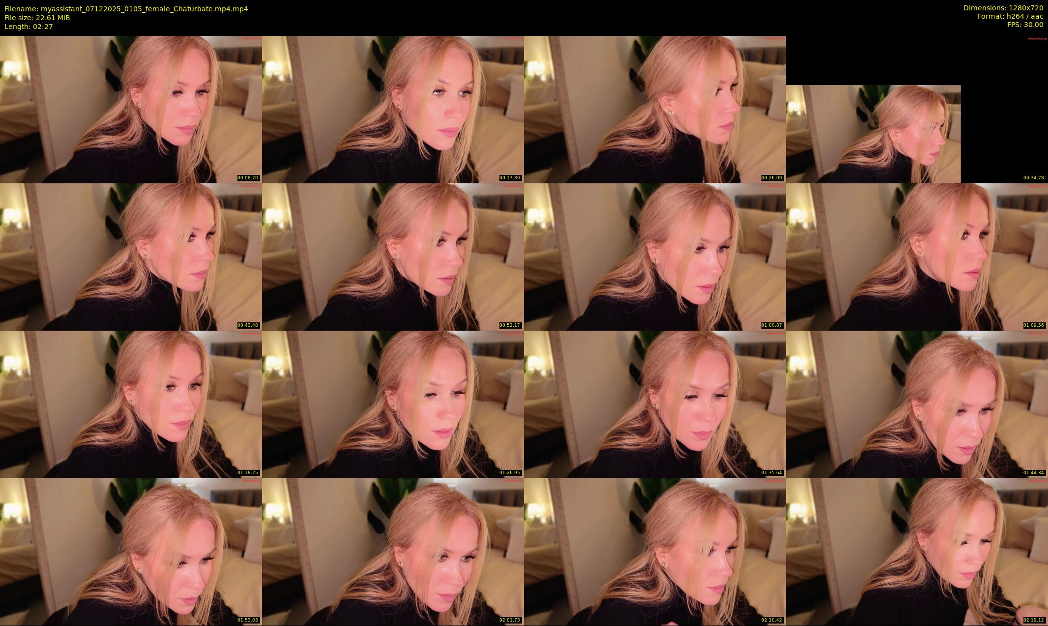 myassistant — 3 minute Chaturbate female cam show recording, 720p, Dec 7, 2025