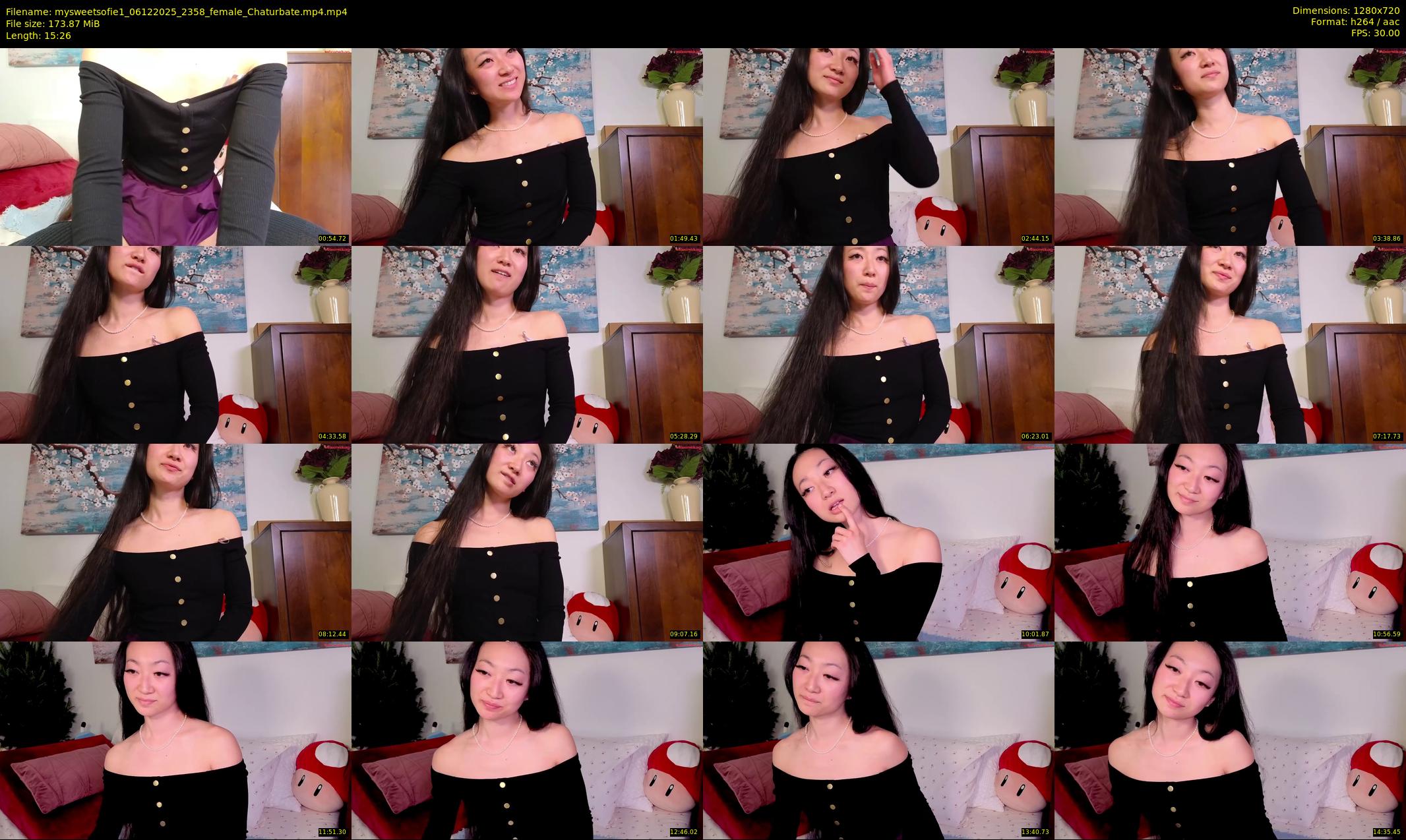 mysweetsofie1 — 16 minute Chaturbate female cam show recording, 720p, Dec 6, 2025