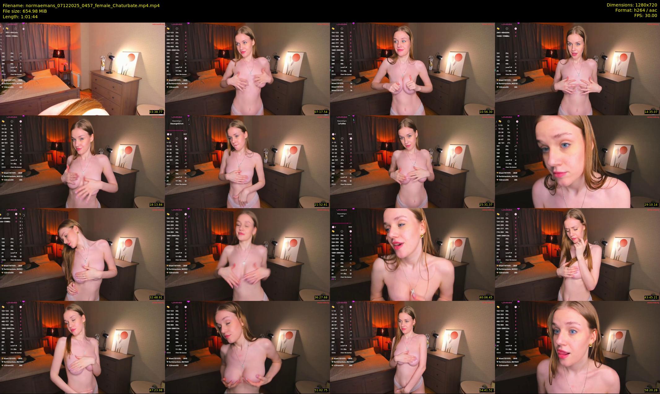 normaemans — 62 minute Chaturbate female cam show recording, 720p, Dec 7, 2025