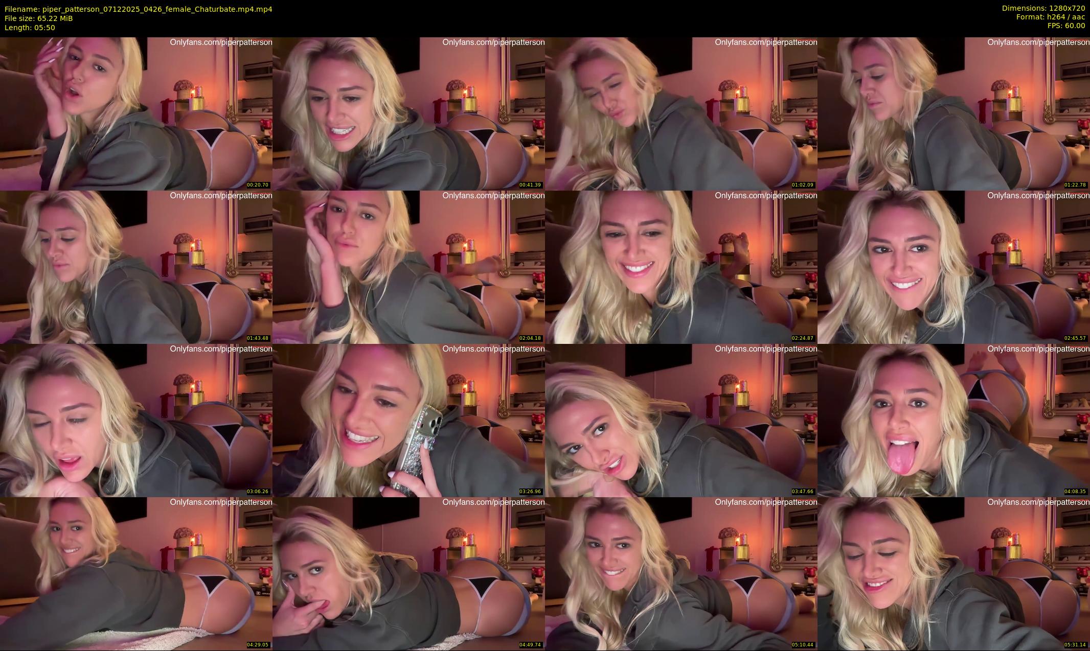piper_patterson — 6 minute Chaturbate female cam show recording, 720p, Dec 7, 2025