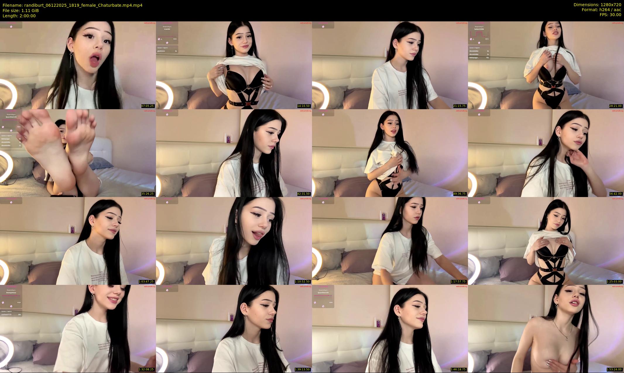 randiburt — 120 minute Chaturbate female cam show recording, 720p, Dec 6, 2025