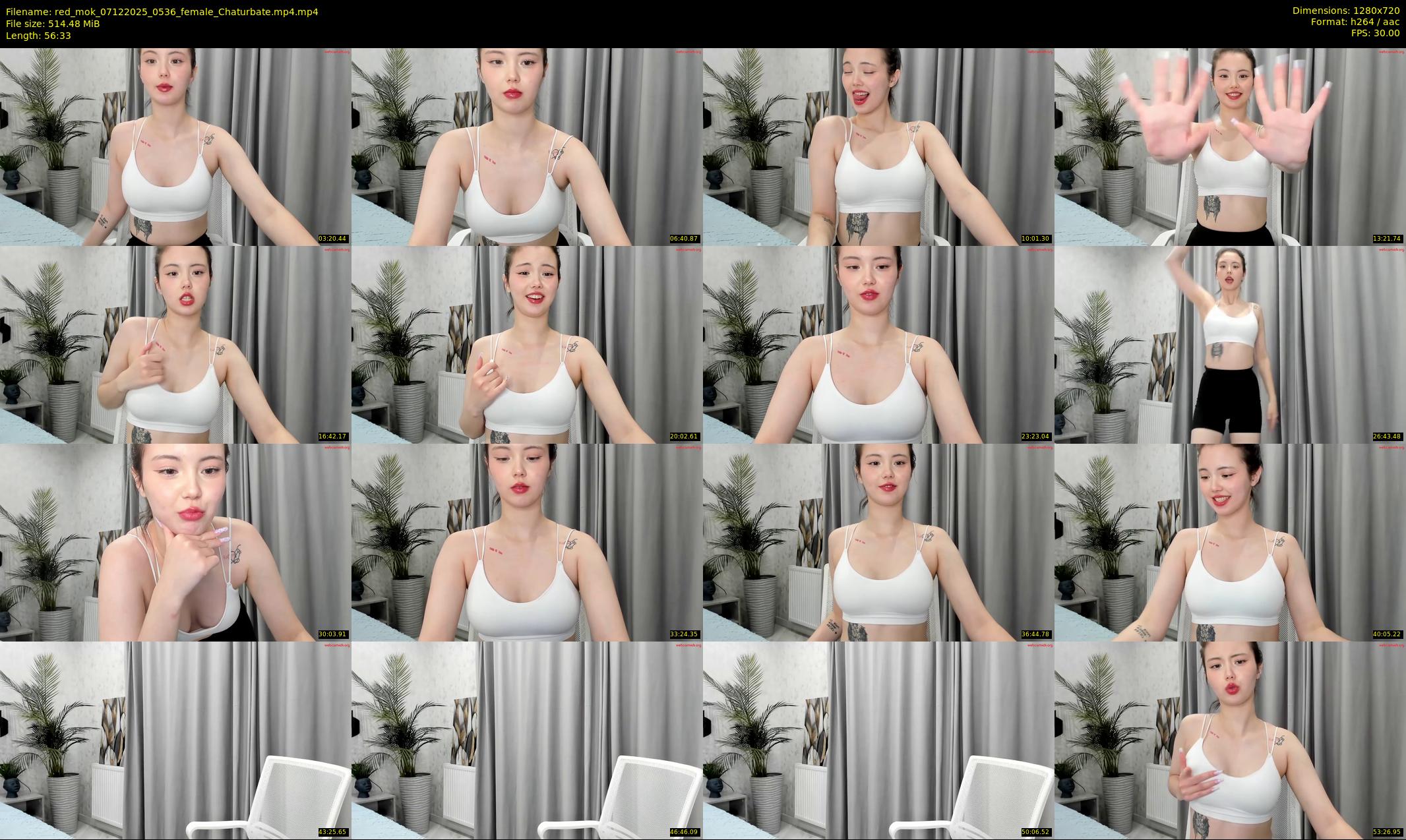 red_mok — 57 minute Chaturbate female cam show recording, 720p, Dec 7, 2025