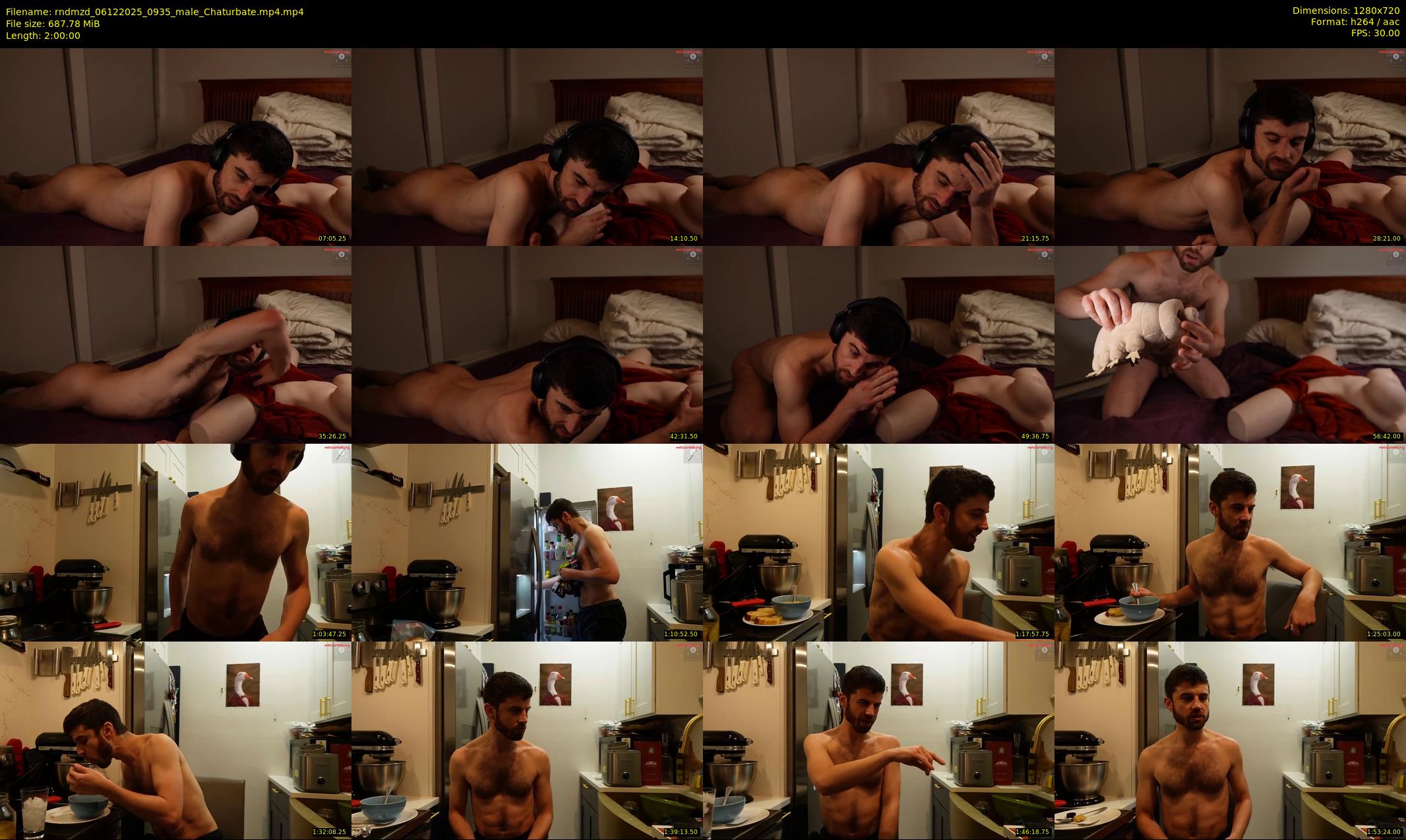 rndmzd — 120 minute Chaturbate male cam show recording, 720p, Dec 6, 2025