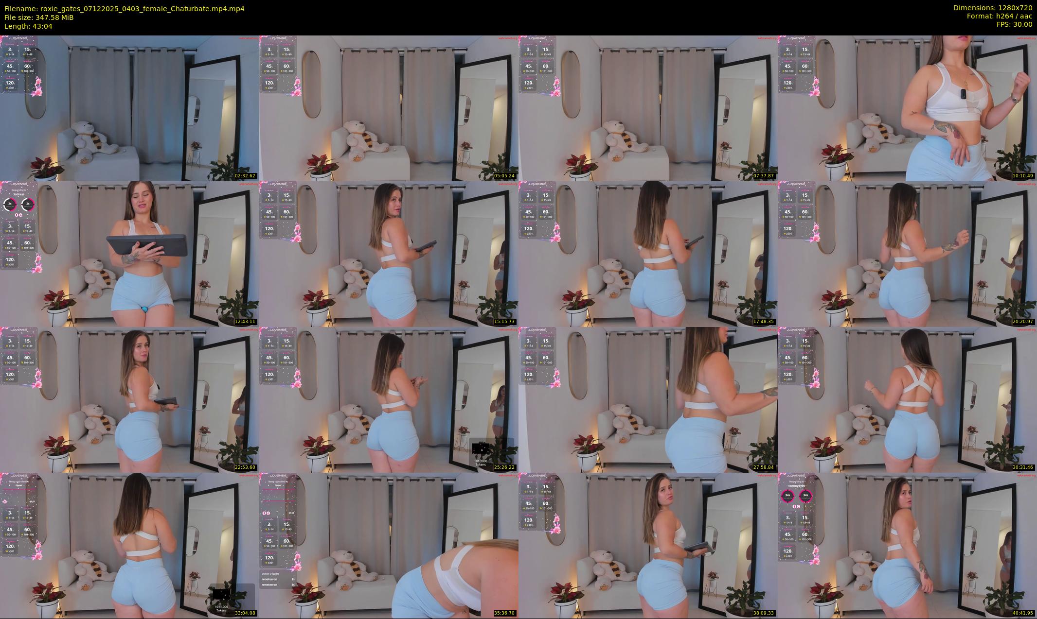 roxie_gates — 44 minute Chaturbate female cam show recording, 720p, Dec 7, 2025