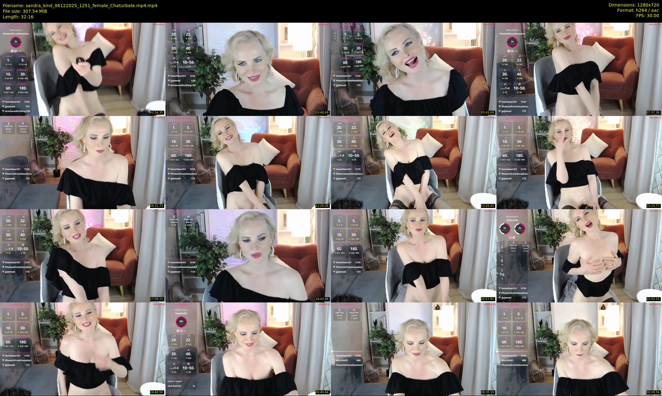 sandra_kind — 33 minute Chaturbate female cam show recording, 720p, Dec 6, 2025