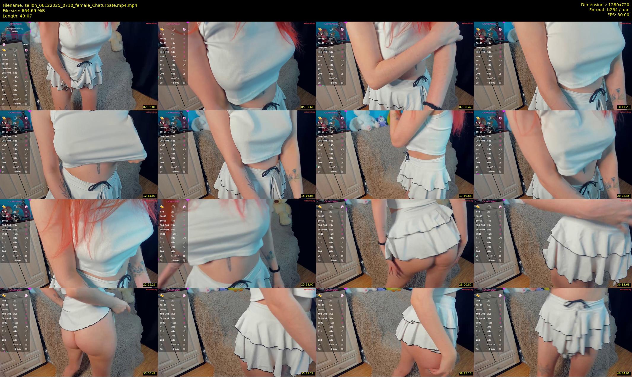 sell0n — 44 minute Chaturbate female cam show recording, 720p, Dec 6, 2025