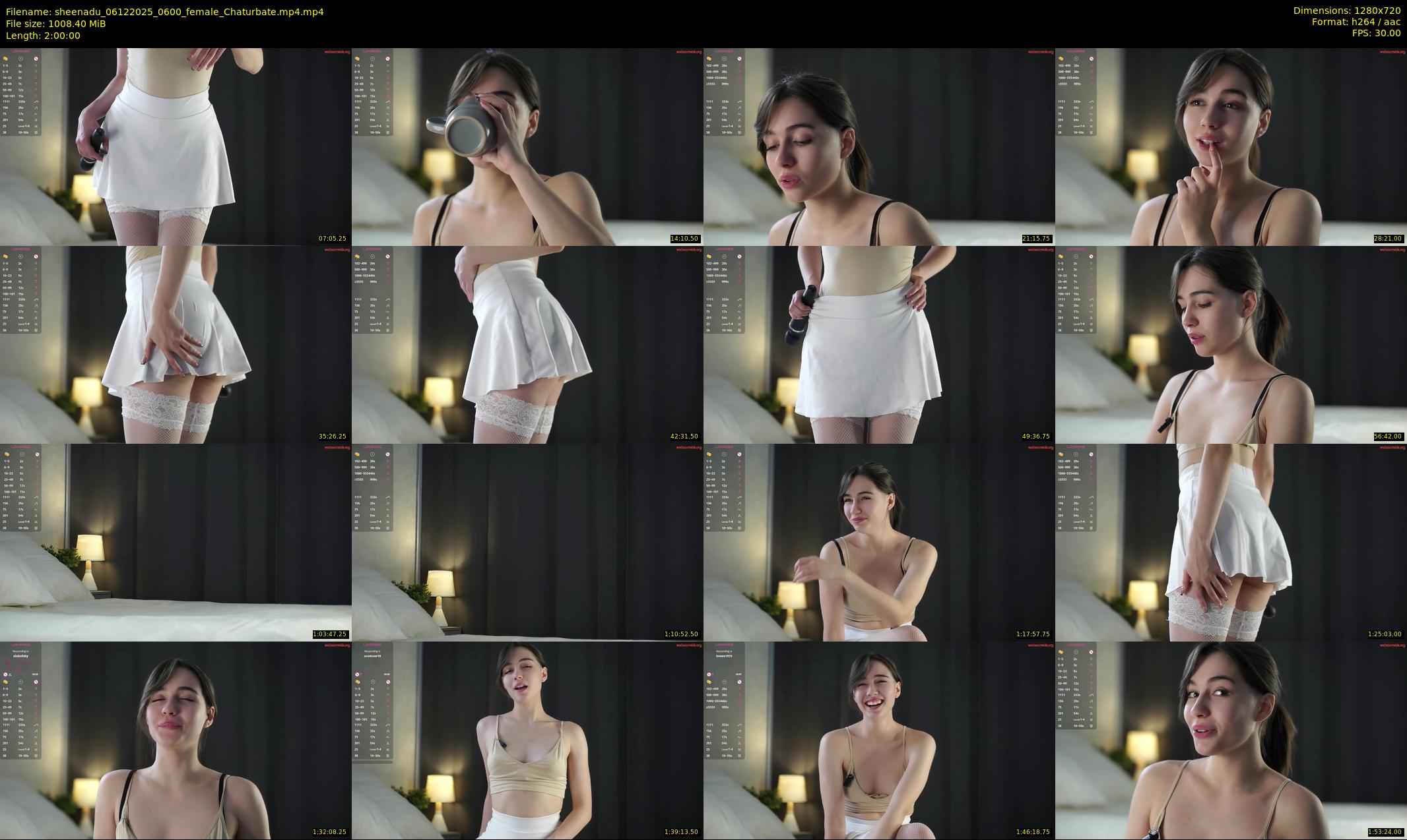 sheenadu — 120 minute Chaturbate female cam show recording, 720p, Dec 6, 2025