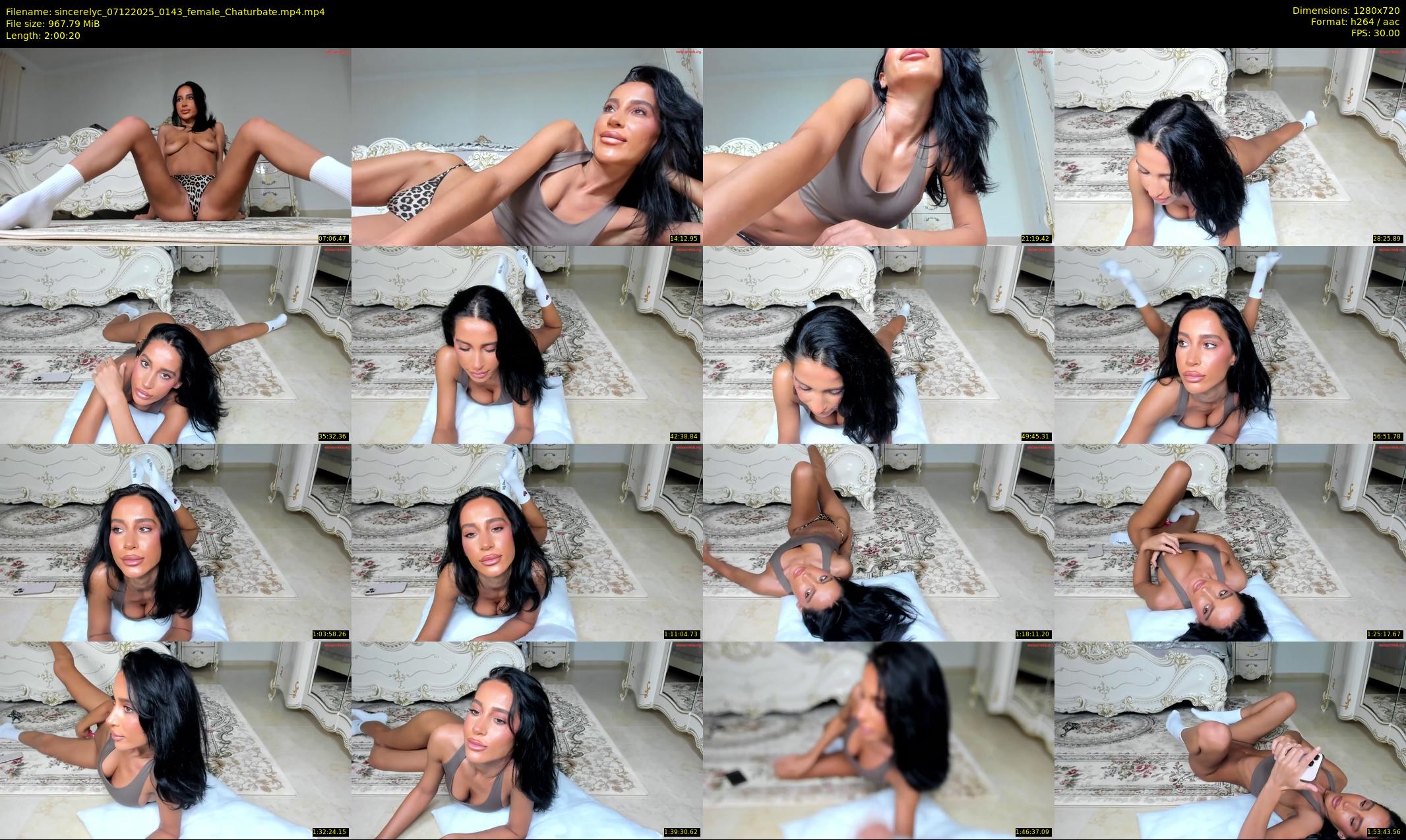 sincerelyc — 121 minute Chaturbate female cam show recording, 720p, Dec 7, 2025