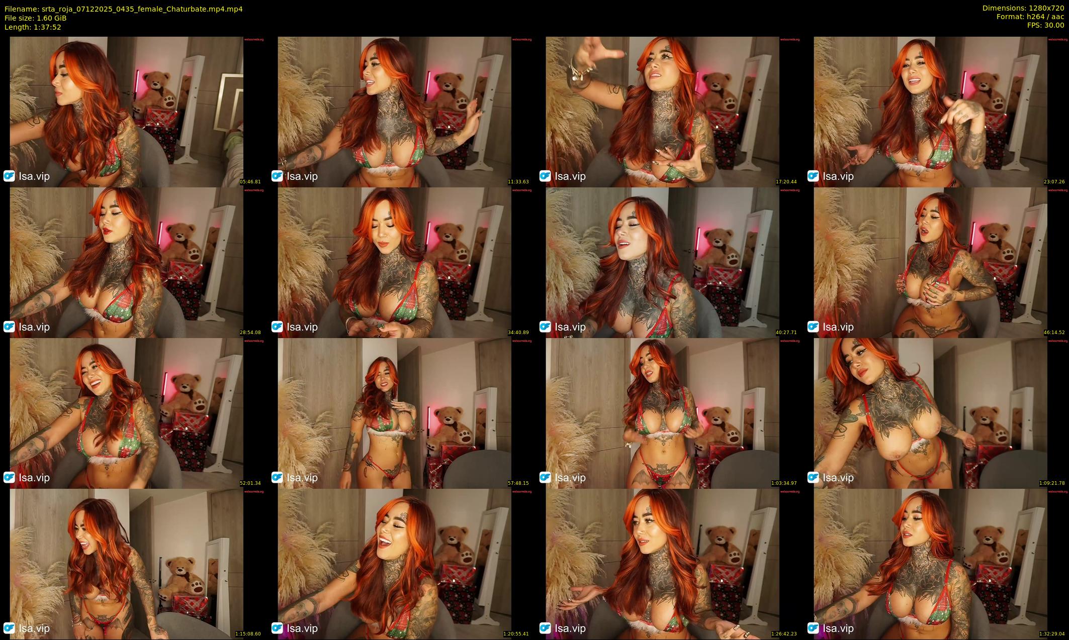 srta_roja — 98 minute Chaturbate female cam show recording, 720p, Dec 7, 2025