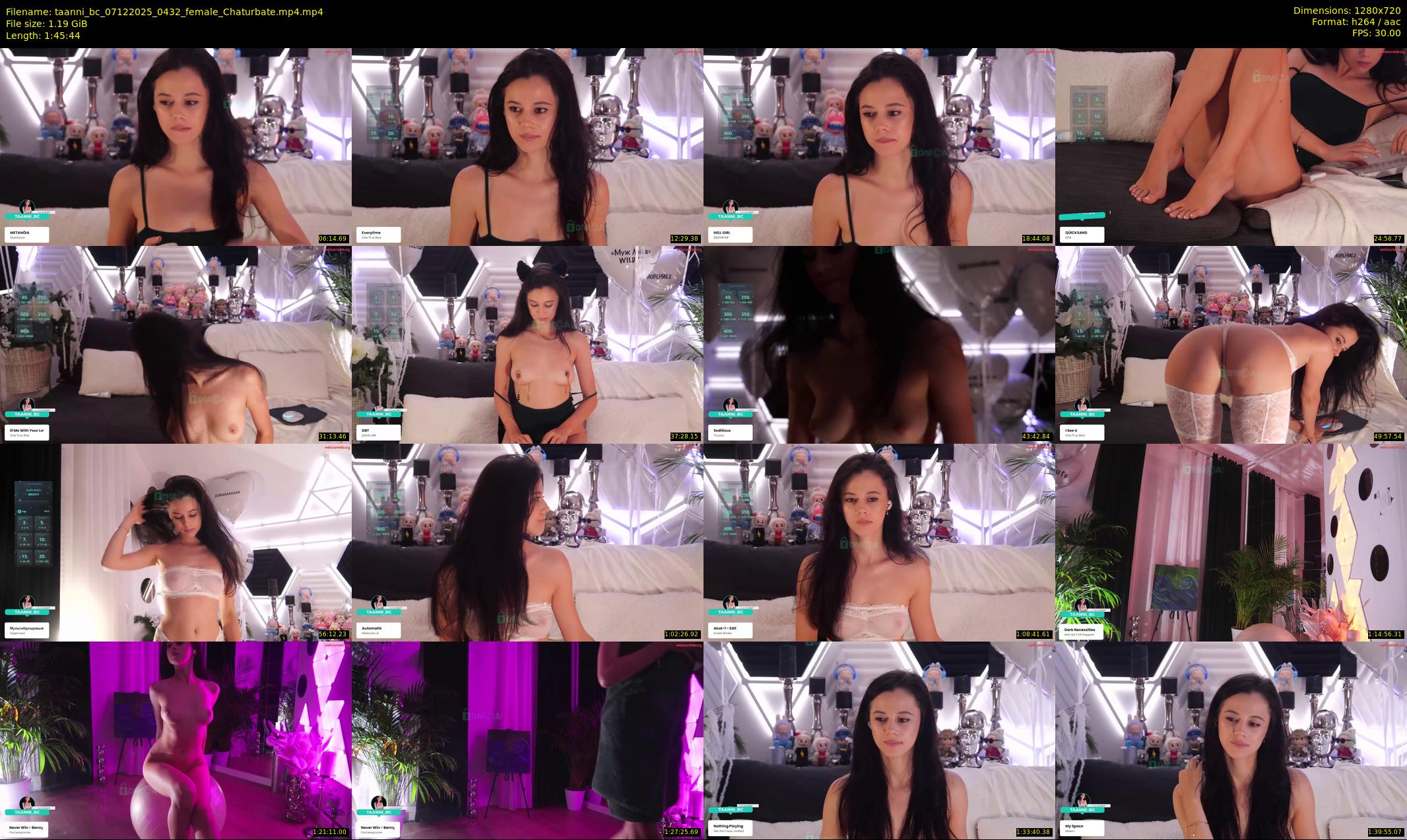 taanni_bc — 106 minute Chaturbate female cam show recording, 720p, Dec 7, 2025
