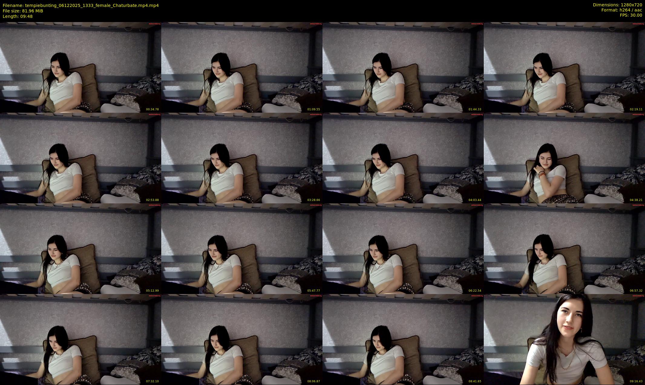 tempiebunting — 10 minute Chaturbate female cam show recording, 720p, Dec 6, 2025