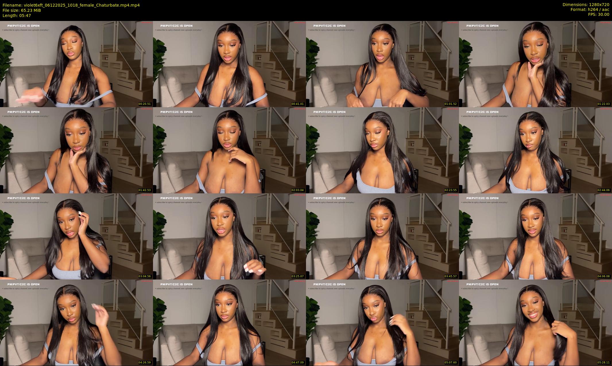 violet6xft — 6 minute Chaturbate female cam show recording, 720p, Dec 6, 2025