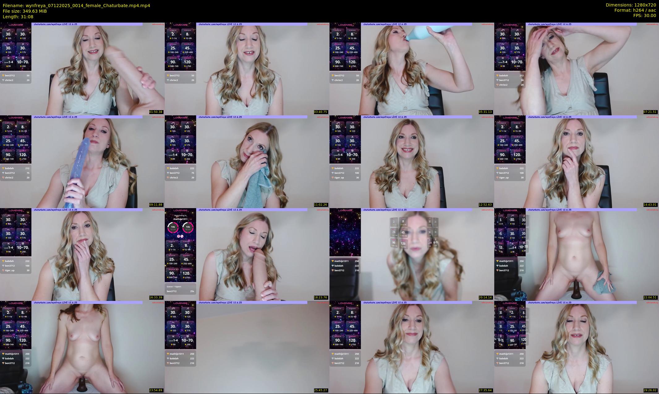 wynfreya — 32 minute Chaturbate female cam show recording, 720p, Dec 7, 2025