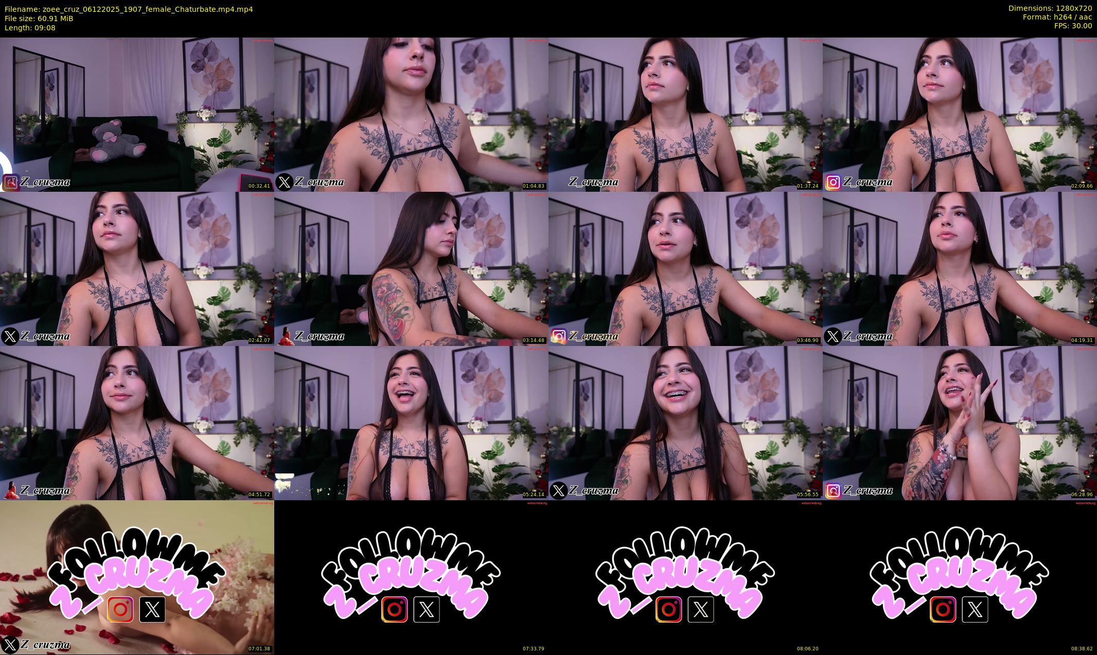 zoee_cruz — 10 minute Chaturbate female cam show recording, 720p, Dec 6, 2025