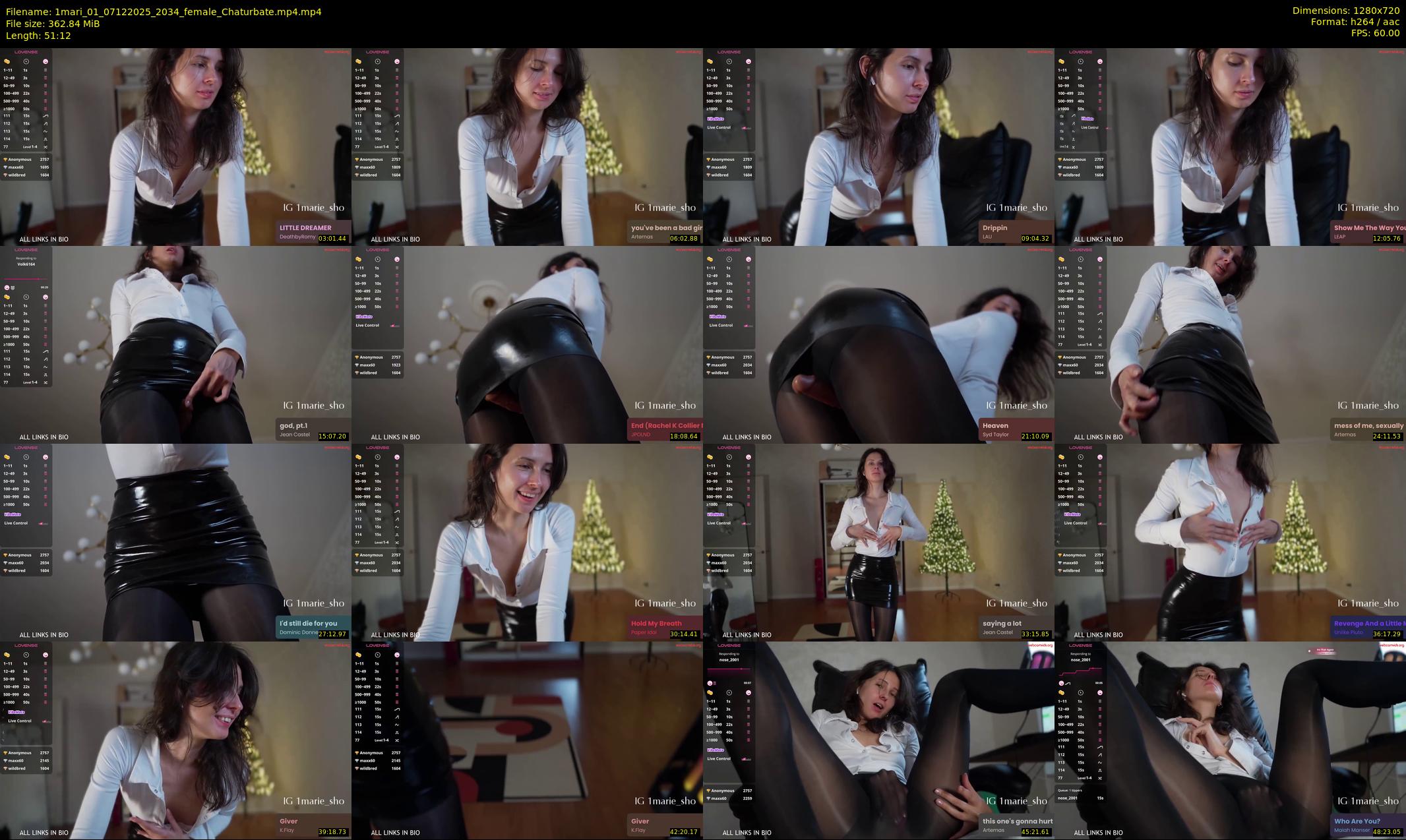1mari_01 — 52 minute Chaturbate female cam show recording, 720p, Dec 7, 2025