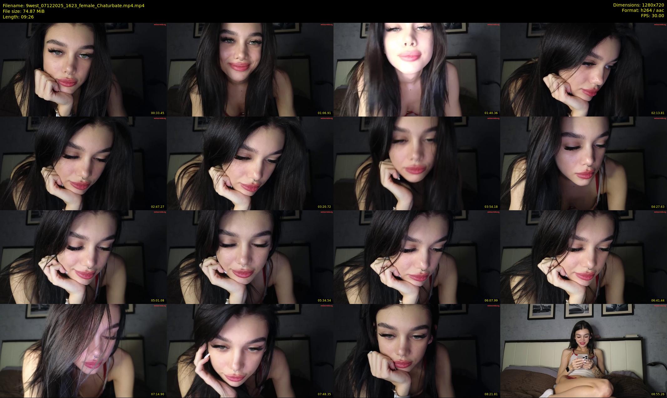 9west — 10 minute Chaturbate female cam show recording, 720p, Dec 7, 2025