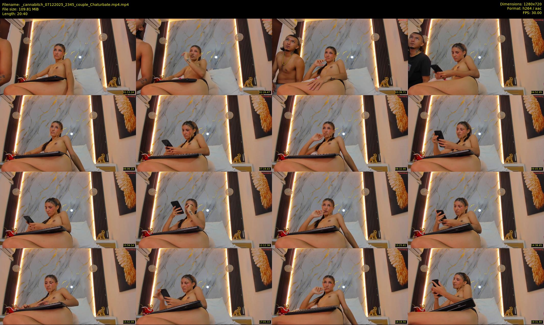 _cannabitch — 21 minute Chaturbate couple cam show recording, 720p, Dec 7, 2025