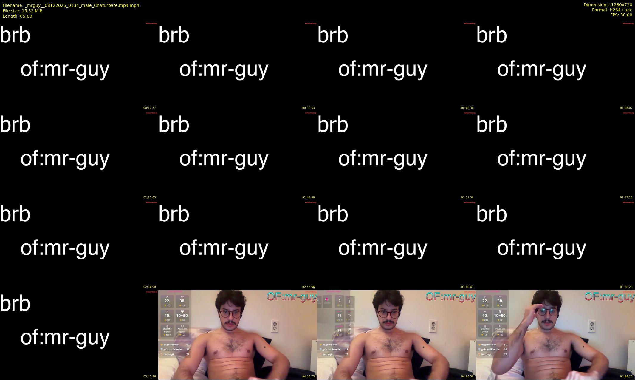 _mrguy_ — 5 minute Chaturbate male cam show recording, 720p, Dec 8, 2025