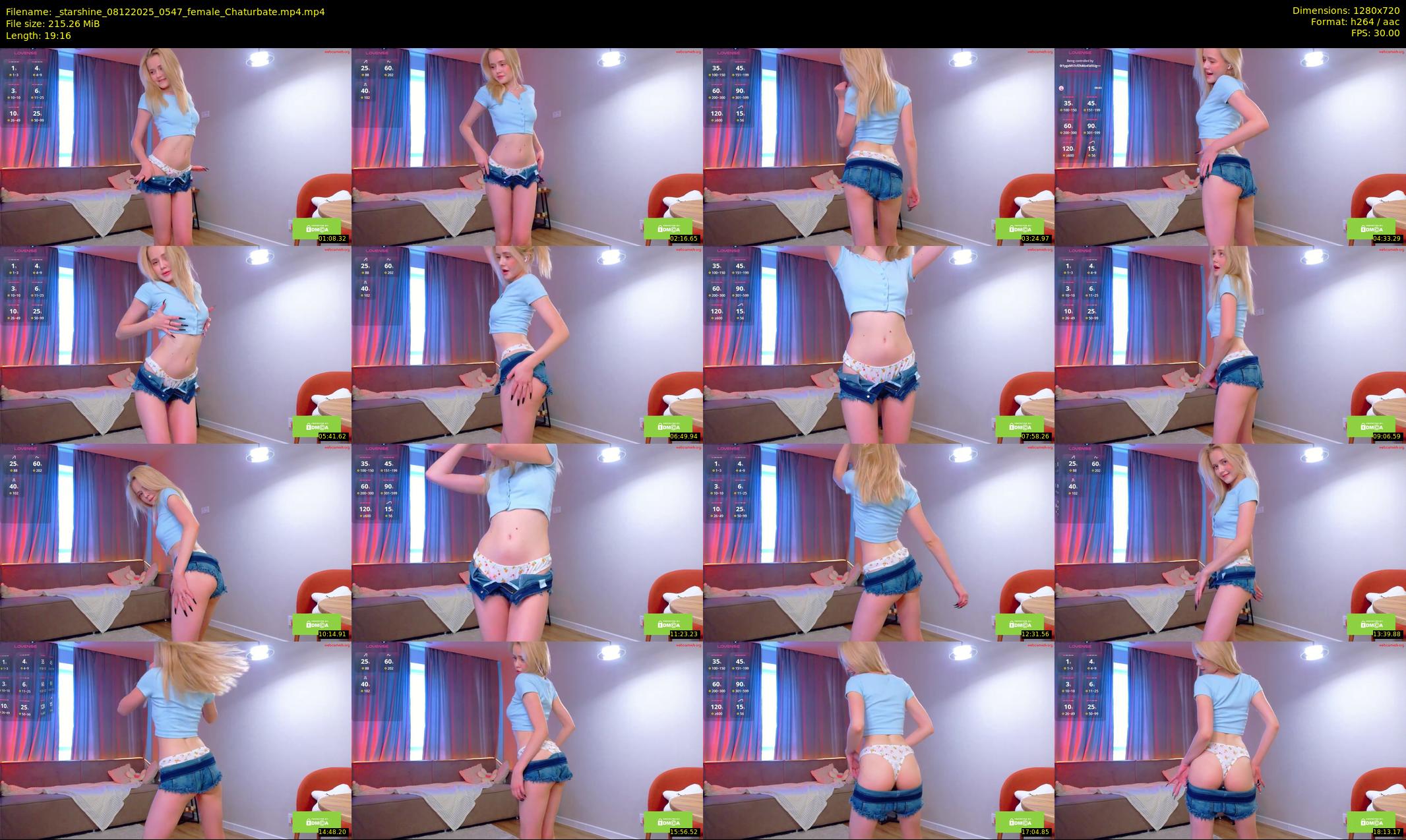 _starshine — 20 minute Chaturbate female cam show recording, 720p, Dec 8, 2025