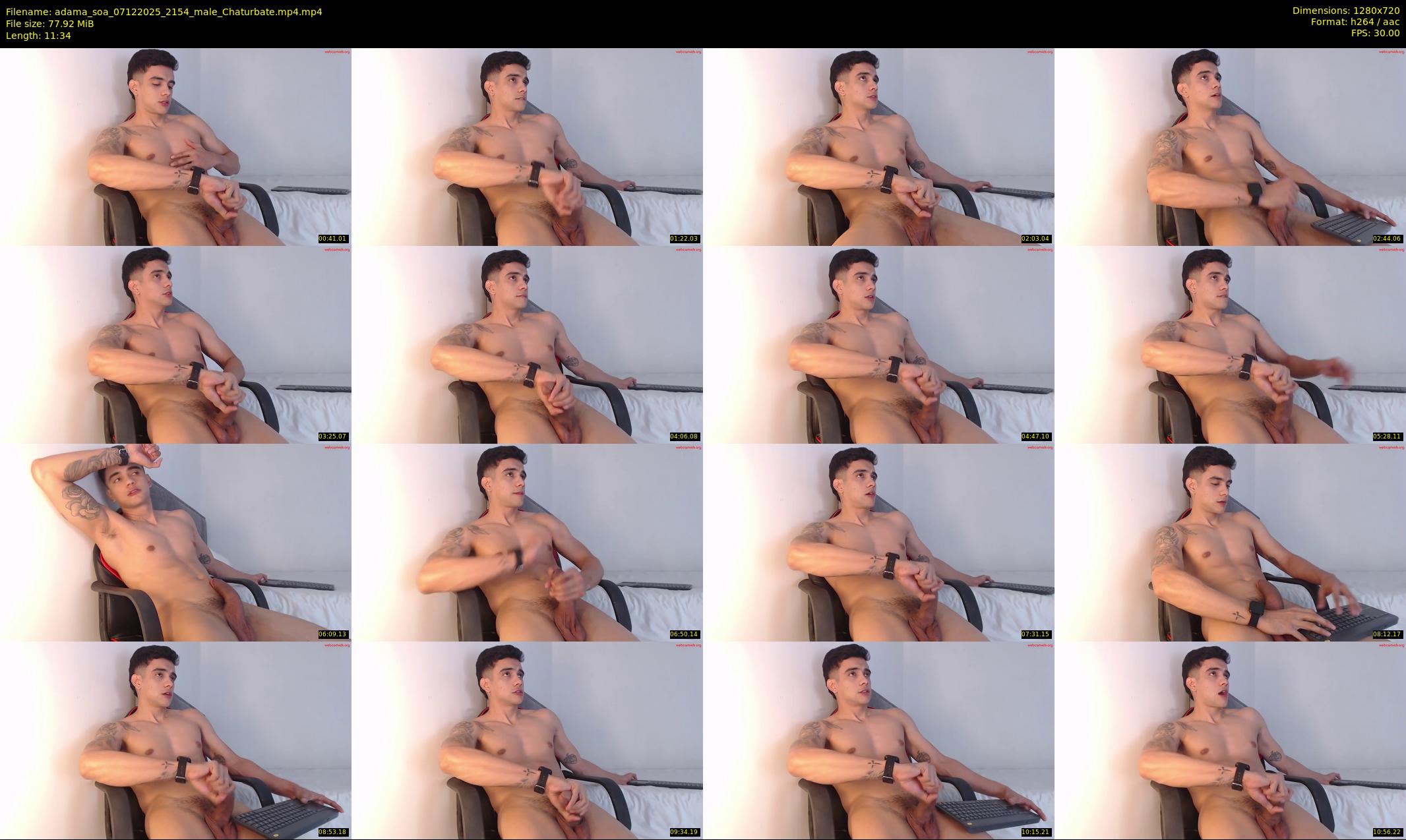 adama_soa — 12 minute Chaturbate male cam show recording, 720p, Dec 7, 2025