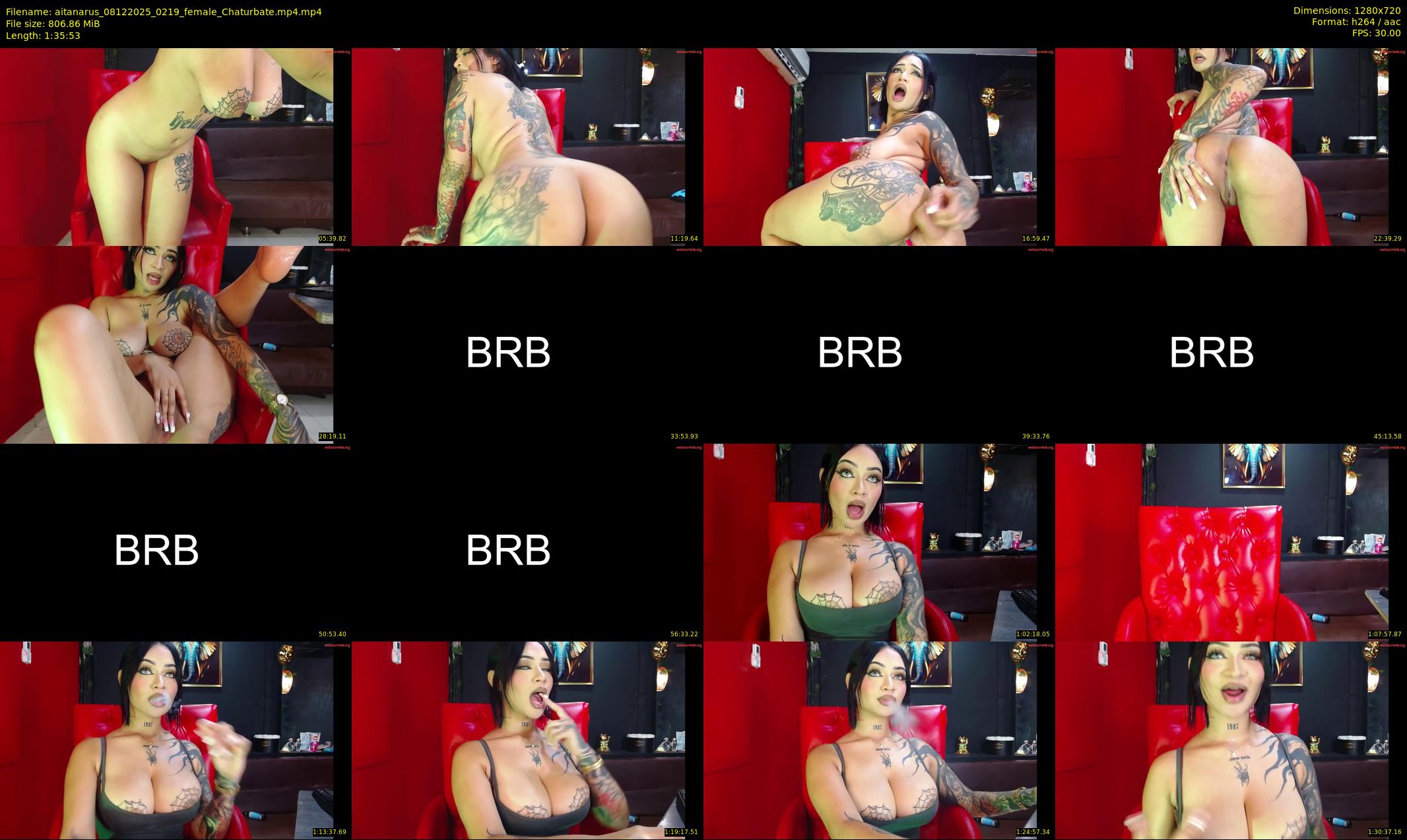 aitanarus — 96 minute Chaturbate female cam show recording, 720p, Dec 8, 2025