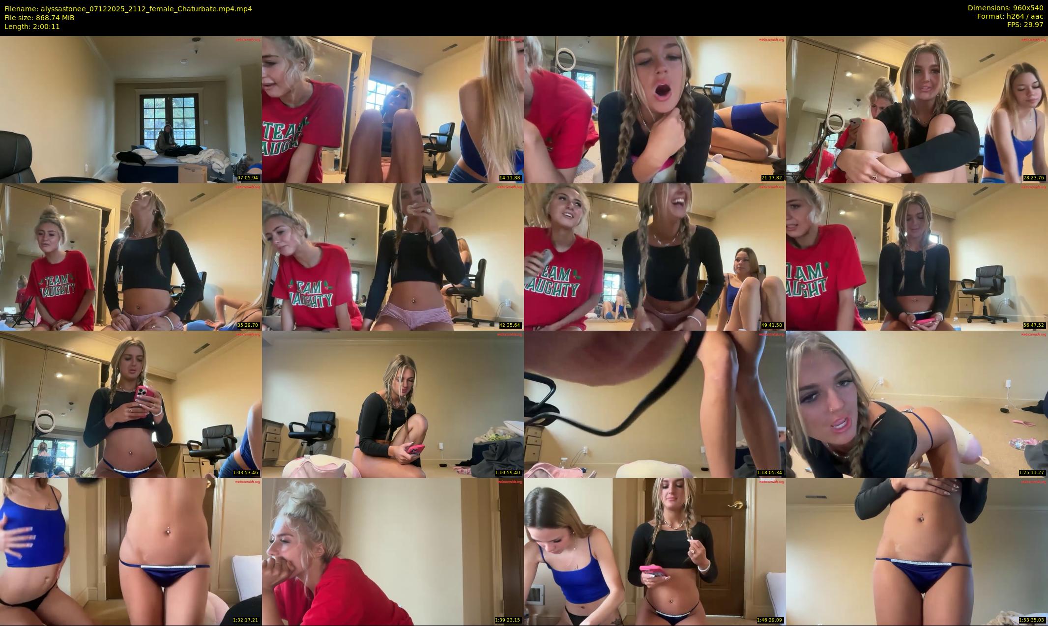 alyssastonee — 121 minute Chaturbate female cam show recording, 480p, Dec 7, 2025