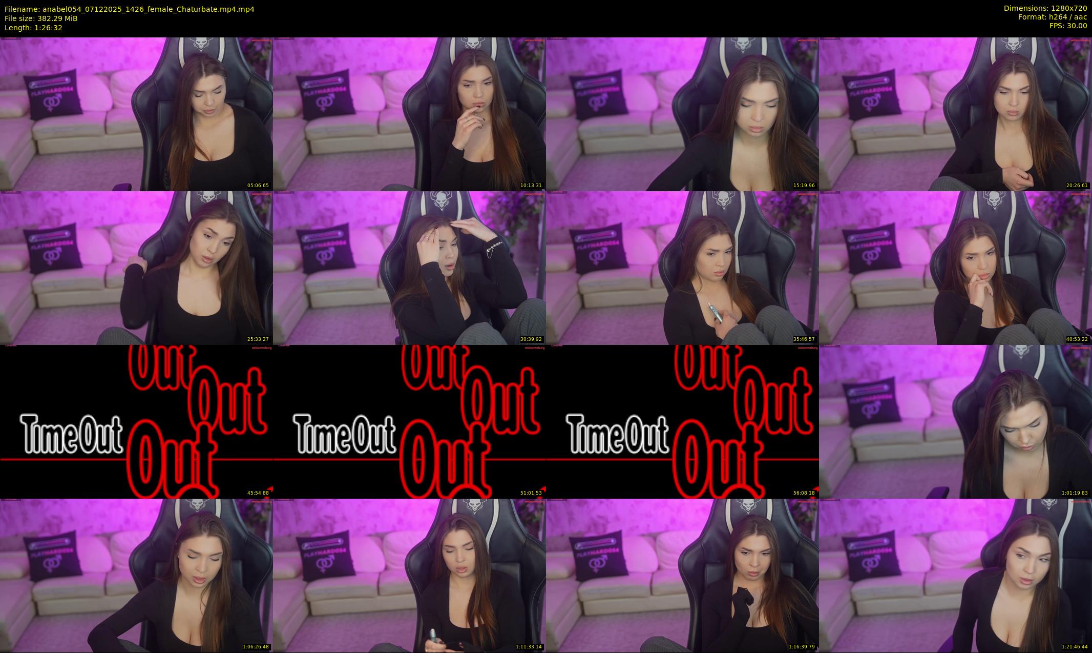 anabel054 — 87 minute Chaturbate female cam show recording, 720p, Dec 7, 2025