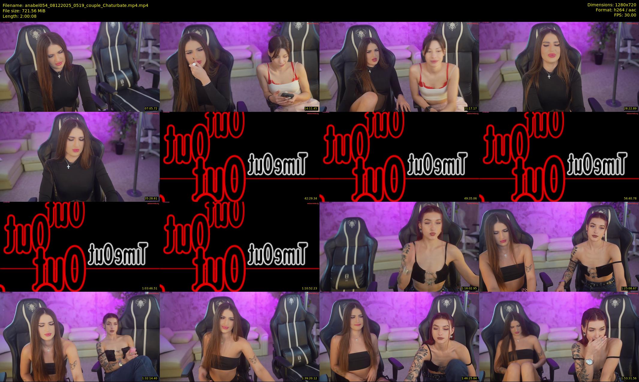 anabel054 — 121 minute Chaturbate female cam show recording, 720p, Dec 8, 2025