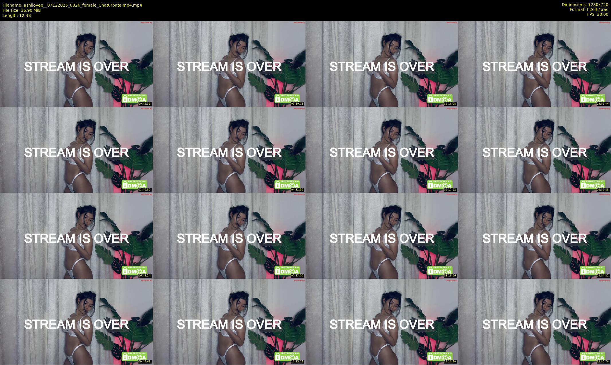 ashllovee_ — 13 minute Chaturbate female cam show recording, 720p, Dec 7, 2025