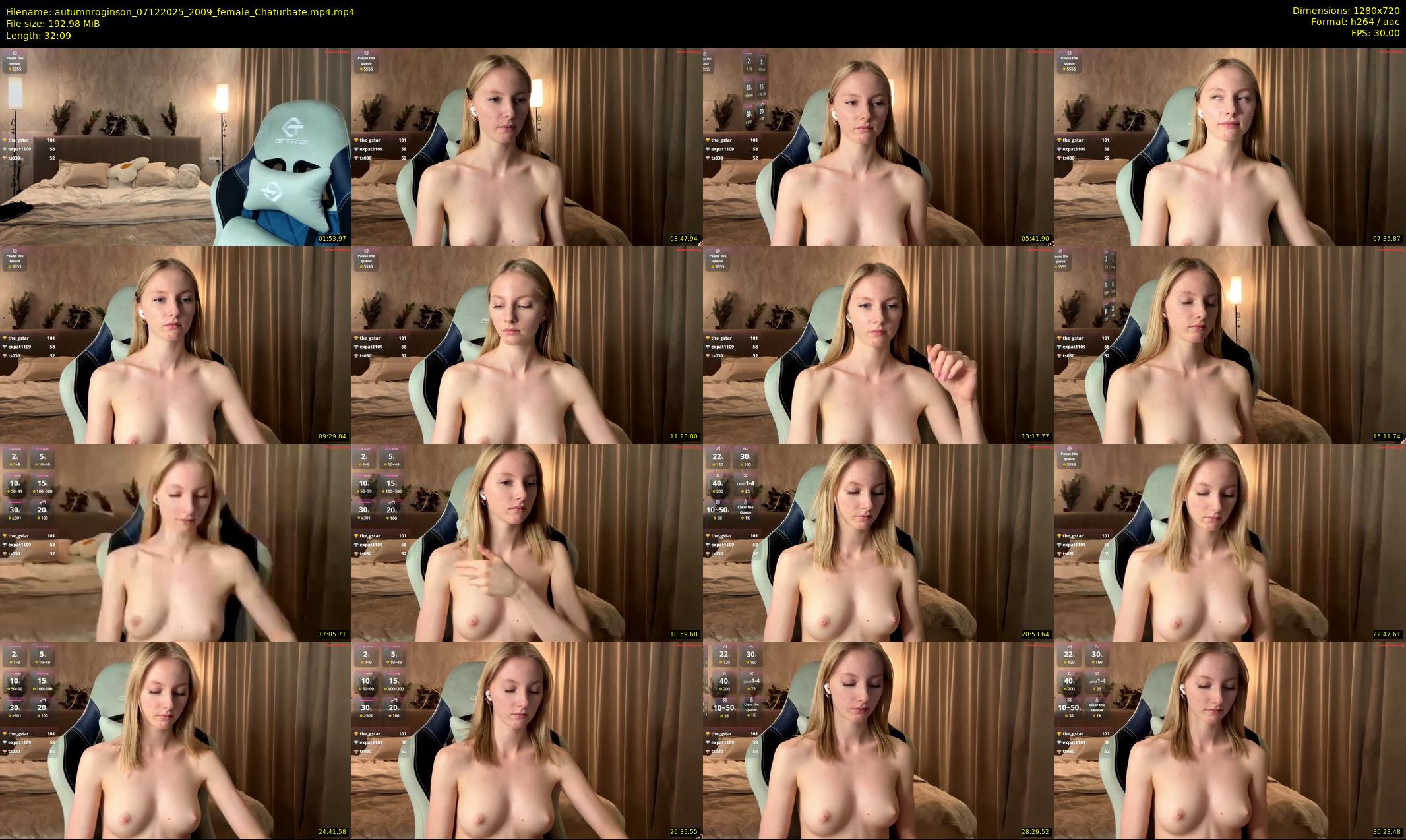 autumnroginson — 33 minute Chaturbate female cam show recording, 720p, Dec 7, 2025