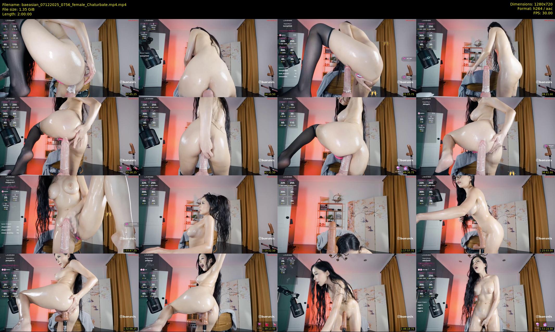 baeasian — 120 minute Chaturbate female cam show recording, 720p, Dec 7, 2025