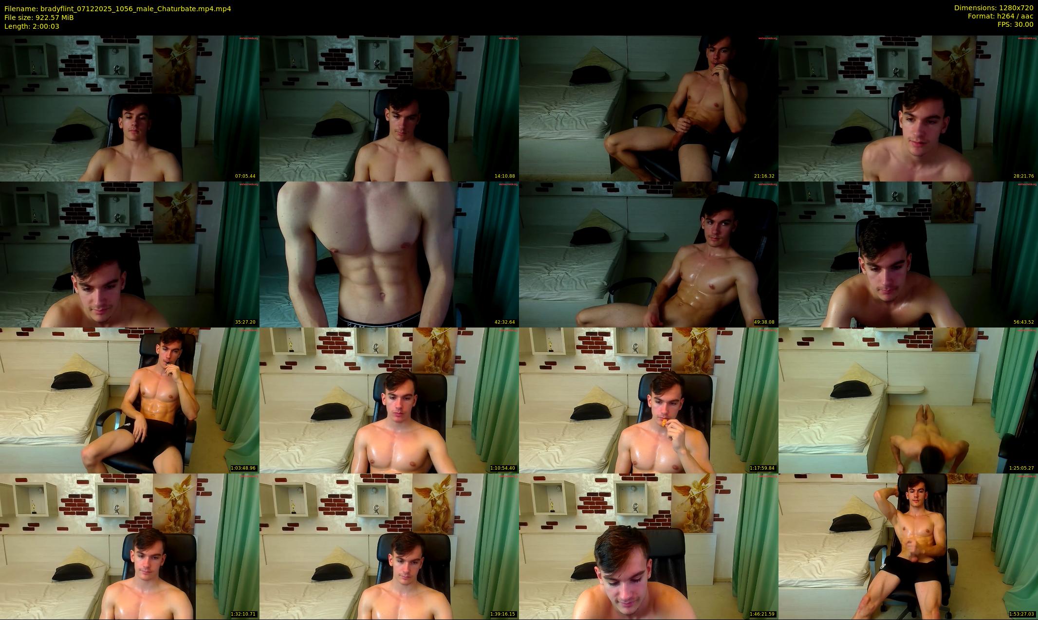 bradyflint — 121 minute Chaturbate male cam show recording, 720p, Dec 7, 2025