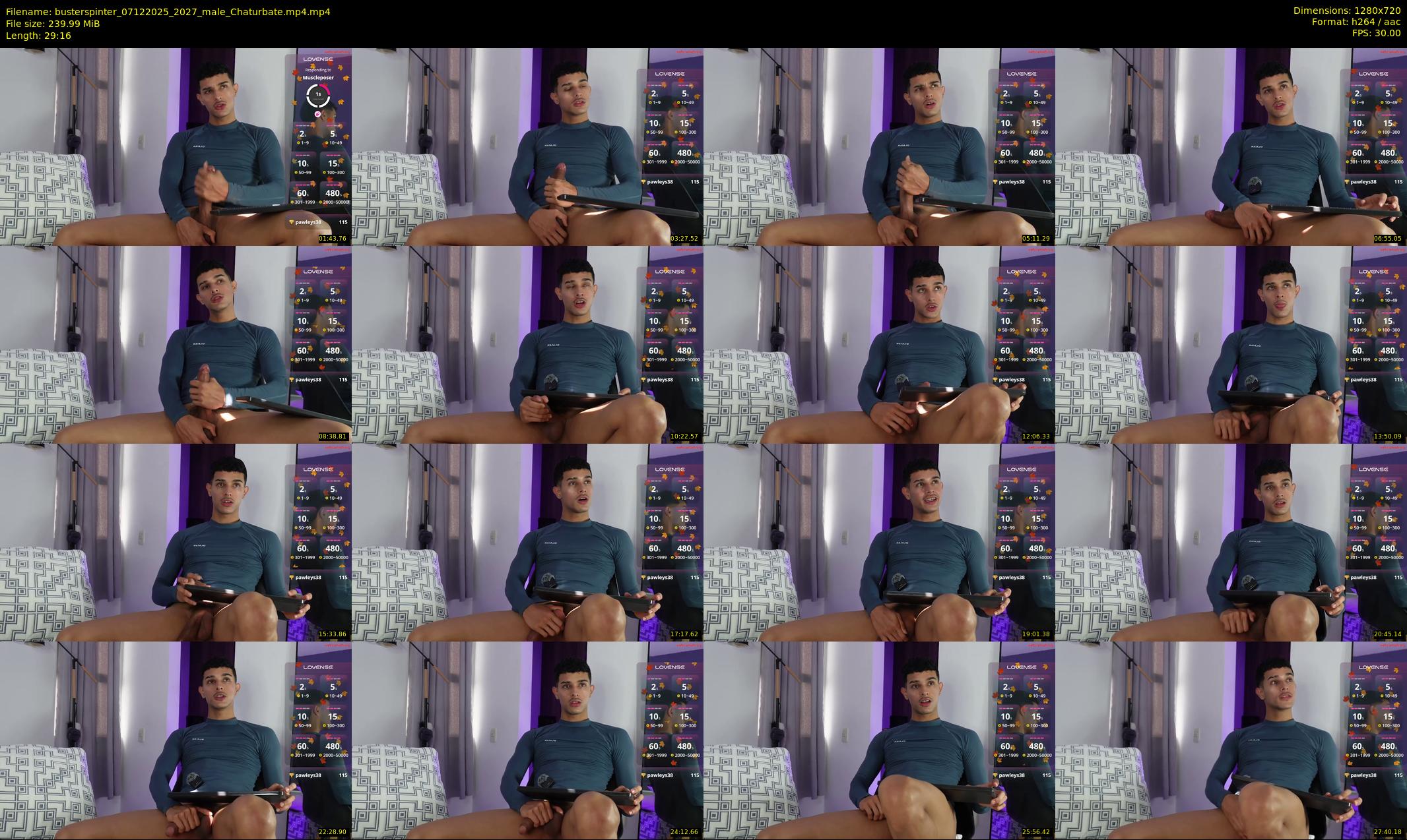 busterspinter — 30 minute Chaturbate male cam show recording, 720p, Dec 7, 2025