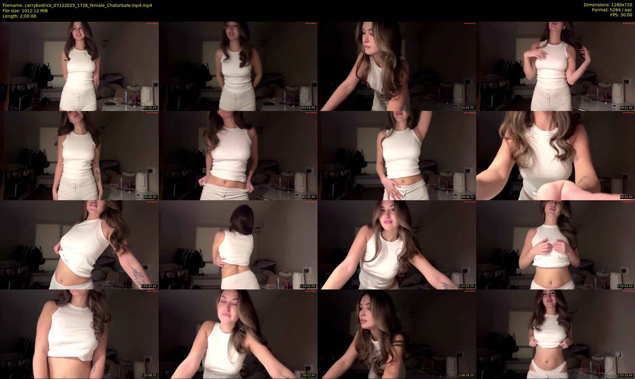 carrybodrick — 120 minute Chaturbate female cam show recording, 720p, Dec 7, 2025