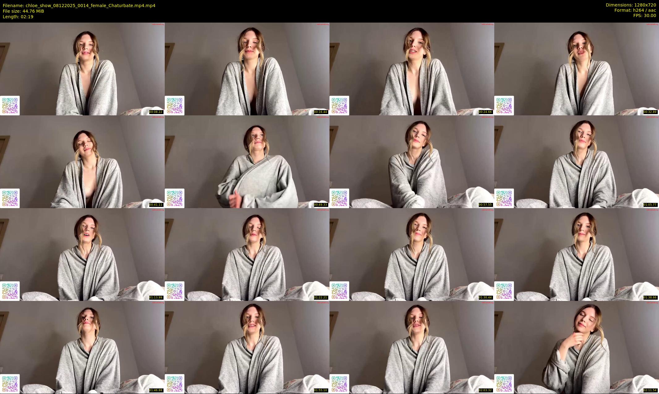 chloe_show — 3 minute Chaturbate female cam show recording, 720p, Dec 8, 2025