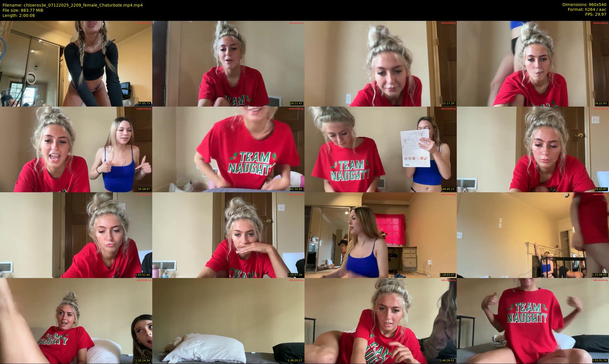chloeros3e — 121 minute Chaturbate female cam show recording, 480p, Dec 7, 2025