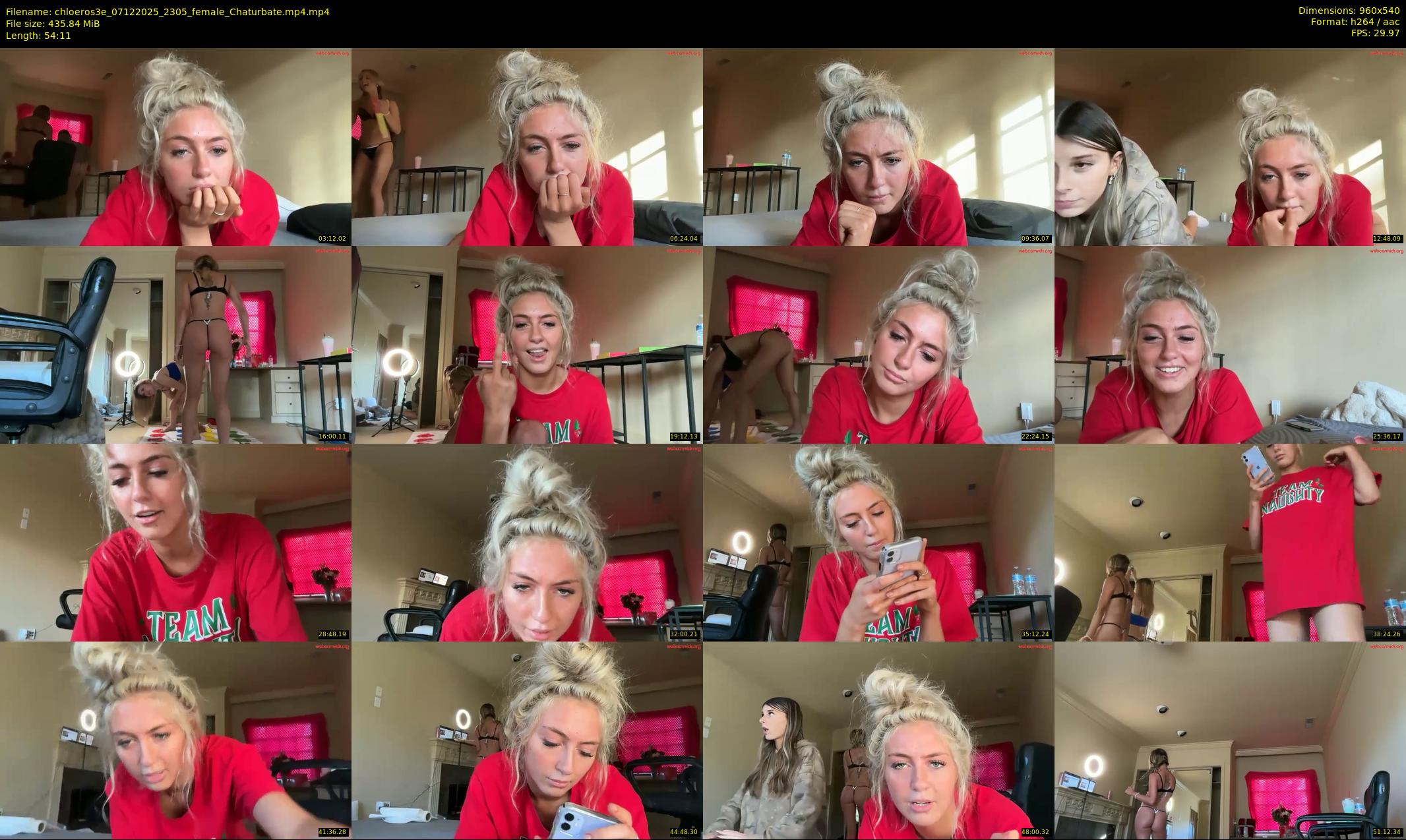 chloeros3e — 55 minute Chaturbate female cam show recording, 480p, Dec 7, 2025